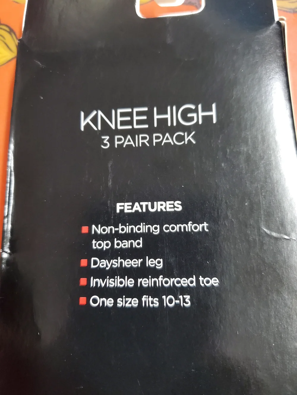 Off White Knee Highs 3 Pair. 10-13